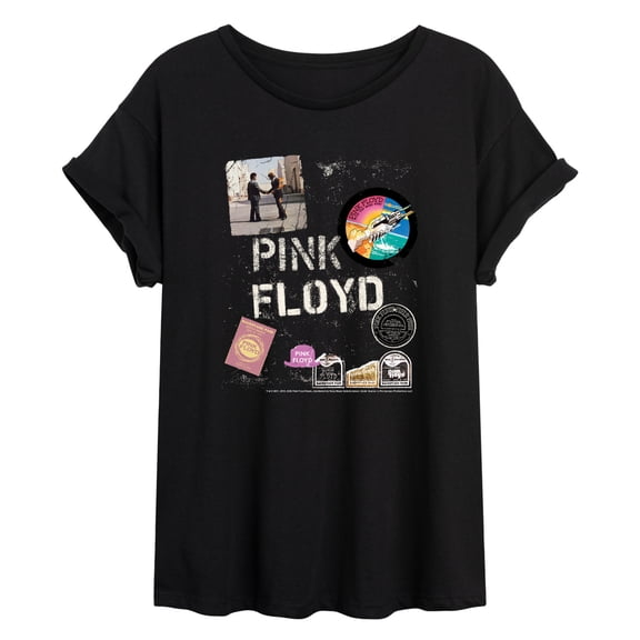 Pink Floyd - Case - Juniors Oversized Graphic T-Shirt