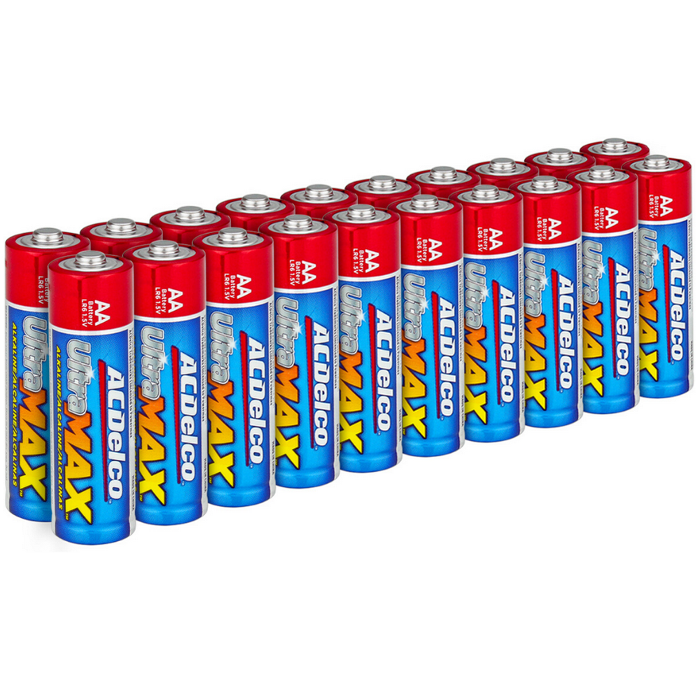 ACDelco AA Batteries UltraMAX Premium Alkaline Battery, 20Count