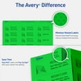 thumbnail image 4 of Avery Address Labels, 1" x 2-5/8", Neon Green, 750 Total (5971), 4 of 9
