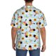 thumbnail image 3 of Balery Submarine With Fishes Undersea Camisa Casual de Manga Corta con Botones para Hombre, Texturizada, Estilo Cubano, para Playa, Verano-X-Large, 3 of 5