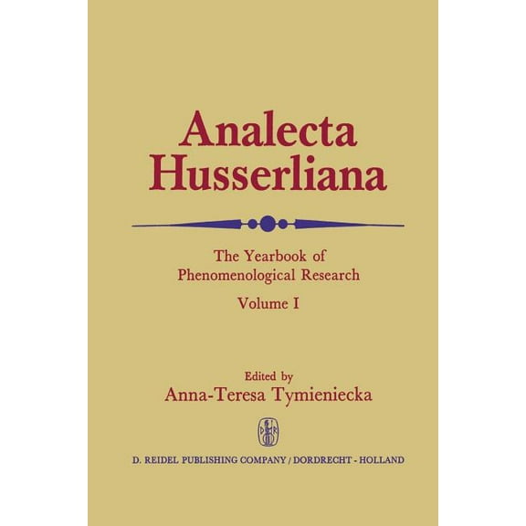 Analecta Husserliana Analecta Husserliana, Book 1, (Paperback)