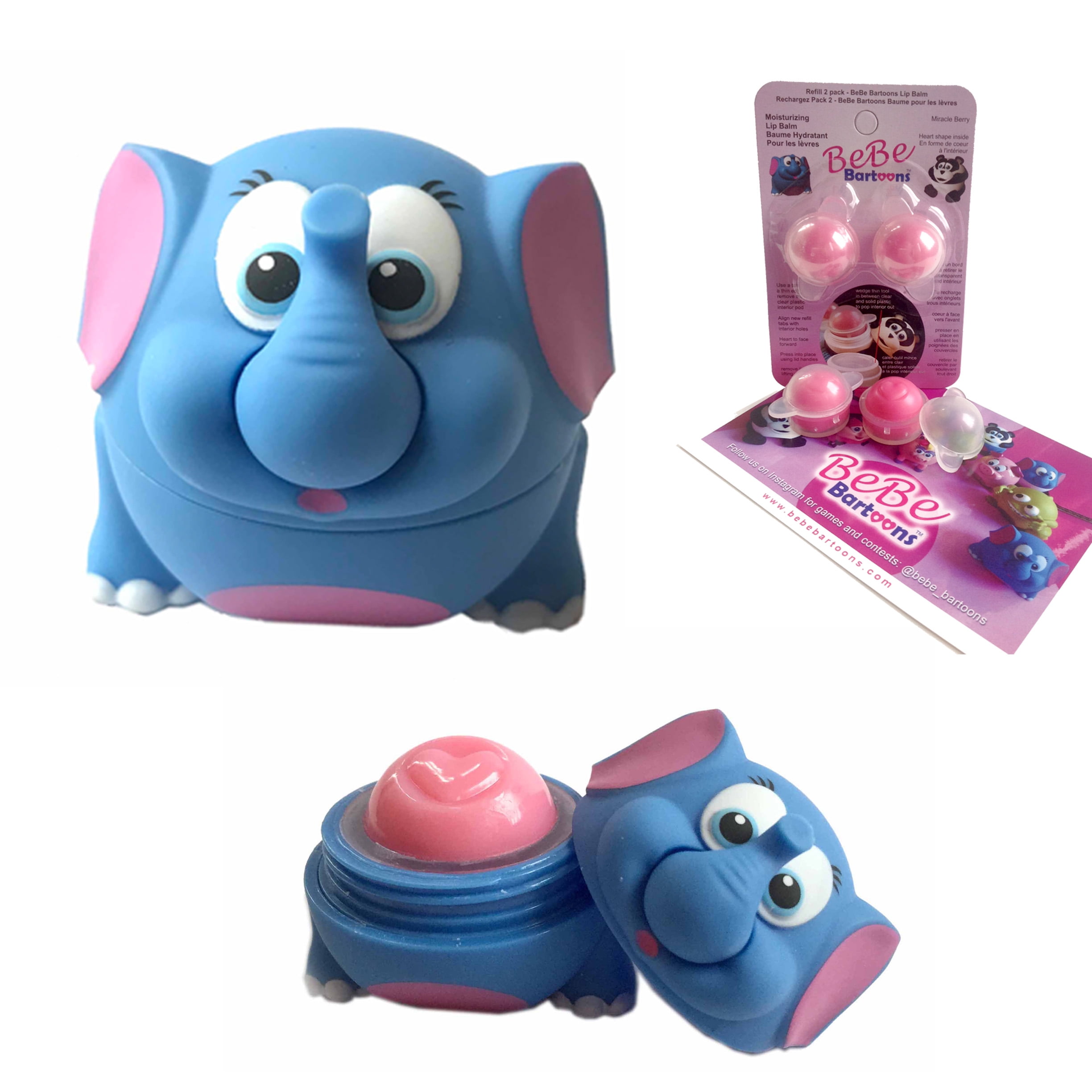 Elephant With Miracle Berry Lip Balm Refill 2 Pack By Bebe Bartoons Walmart Com Walmart Com Elephant With Miracle Berry Lip Balm Refill 2 Pack By Bebe Bartoons Walmart Com Walmart Com