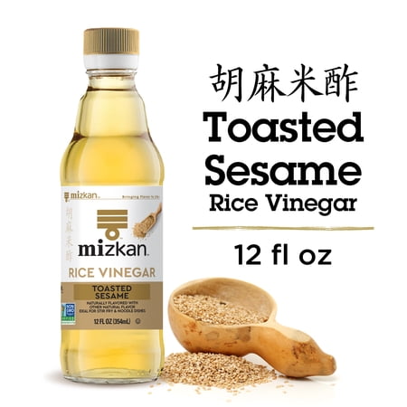 Mizkan Toasted Sesame Rice Vinegar  Rice Vinegar for a Stir-Fry Sauce  Marinade and for Cooking  12 FL OZ