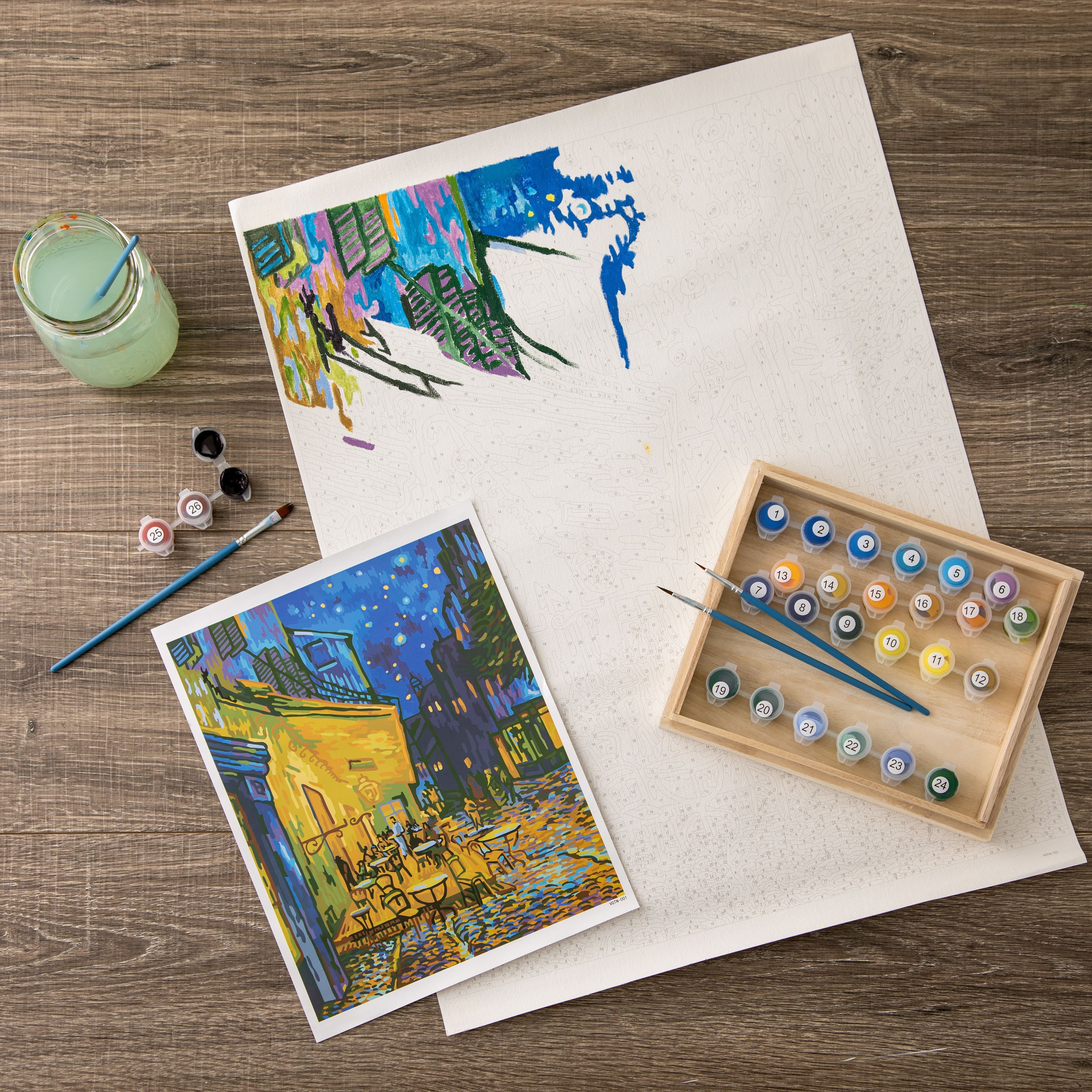 12 Pack: Terrace at Night Paint-by-Number Kit by Artist's Loft Necessities