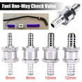 thumbnail image 2 of 6mm Fuel Non Return One Way Check Valve for Fuel Line Oil Petrol Diesel Gasoline Water Aluminium Alloy Accessories, 2 of 5