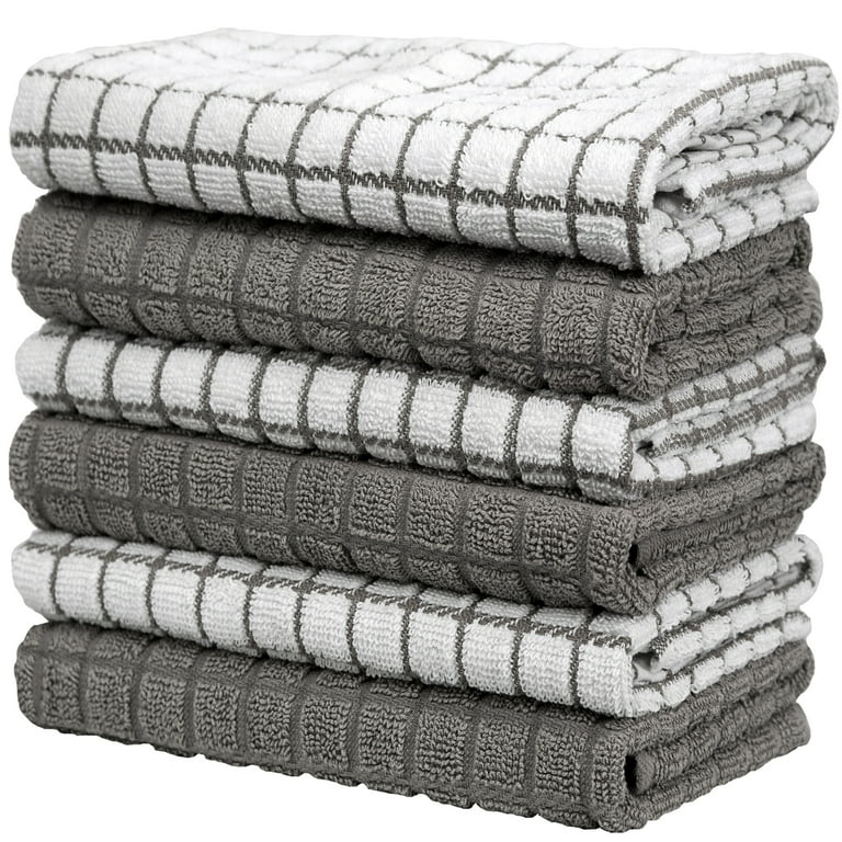 Hastings Home 16-Piece Striped Chevron Weave Kitchen Towel Set - 20313696
