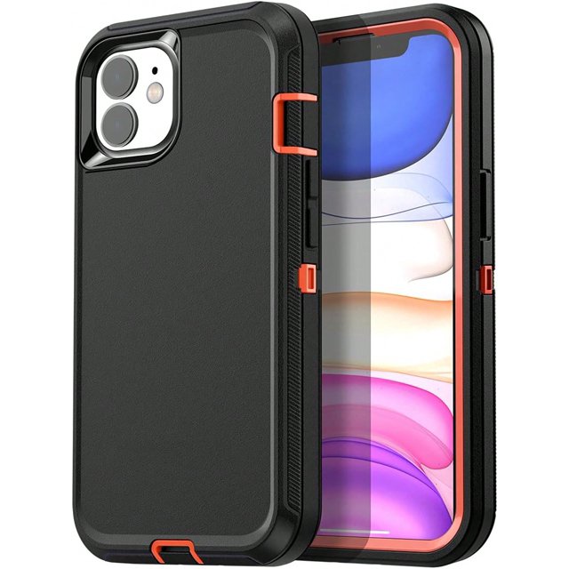 Heavy Duty Shockproof 3-layer Full Body Protection Tough Hybrid Rubber Strong Durable Phone Case