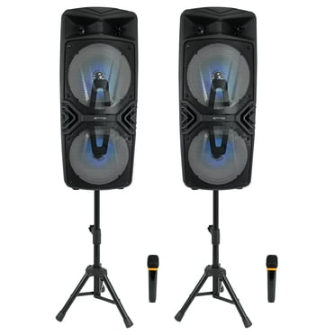8 Portable Bluetooth Party PA Speaker FM Subwoofer Stereo LED Tailgate Outdoor Super Bass 6038728d0bce863bacf45b1d