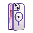 thumbnail image 1 of [PST] iPhone 13 / 14 / 15 Case, Transparent Hard PC Hybrid Back Cover with Magnetic MagSafe Compatible, 1 of 4