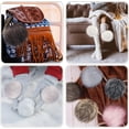 thumbnail image 3 of Dalrosia 8PCS Faux Fur Pom Pom for Hats, 5.5 Inch Large Faux Fur Pom Pom Fluffy Pom Pom Balls with Elastic Loop for Crafts Gloves Scarves Knitting Accessories, 3 of 5