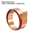 thumbnail image 2 of Copper Sheet Roll, Metal Foil Plate 1000mm x 15mm x 0.5mm, 1 Pack, 2 of 5