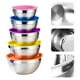 thumbnail image 4 of Bearachild Cuencos para mezclar de acero inoxidable, 5 uds., ensaladera doméstica multiusos con tapa, juego de cuencos de Metal anidados para cocinar, Mostrada Bearachild HA016133-00, 4 of 6