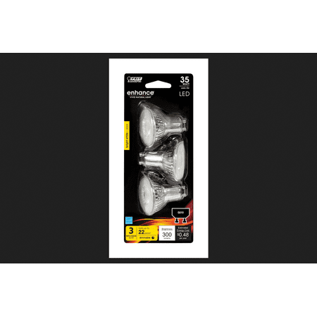 Mr16 Decorative Bullet FEIT Electric Enhance 4 watts MR16 LED Bulb 300 lumens Bright White Decorative 35 Watt Equival ()