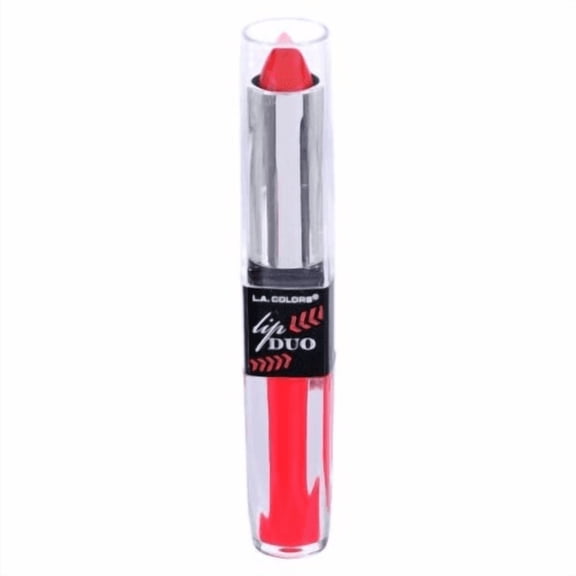 L.A. COLORS Lip Duo 2-in-1 Lipstick & Lip Gloss - Red - (CLG656 - Eternal Flame)