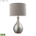 thumbnail image 2 of Elk Home 12-Inch Wide Hammered Chrome Table Lamp, Transitional, Chrome, 2 of 2