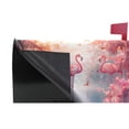 thumbnail image 4 of Ryvnso Mailbox Cover Magnetic Cartoon Flamingos Tropical Trees Mailbox Wrap Large Size 25.5x21 Inch, 4 of 8