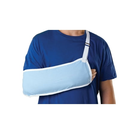 Medline ORT11100L Standard Arm Slings, Large, Light Blue