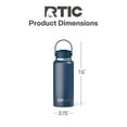 thumbnail image 3 of RTIC 32 oz Ceramic Lined Insulated Outback Water Bottle, Leak Resistant, Navy, 3 of 7