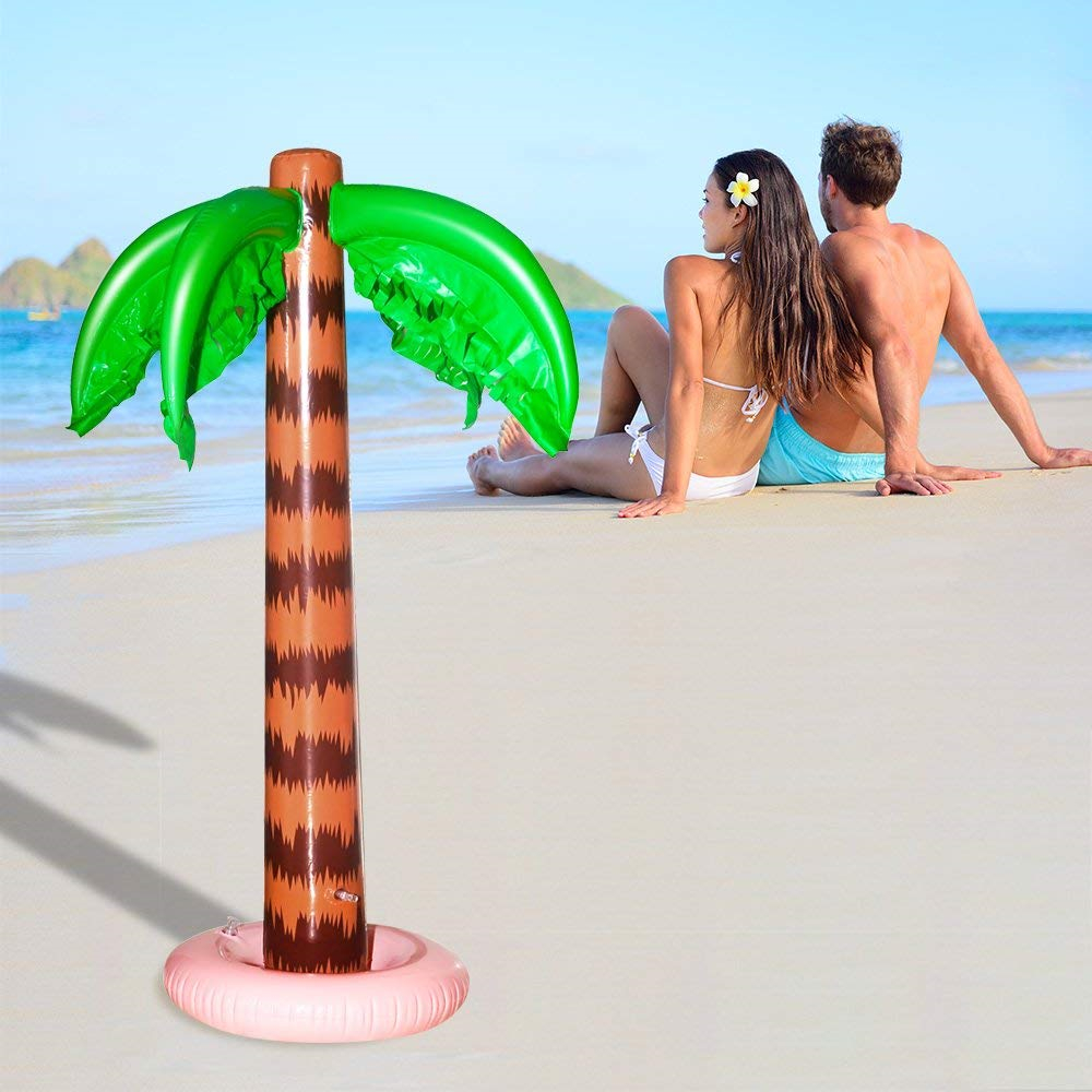 Palm Tree Toy - Inflatable Palm Trees 90 CM Coconut Trees Beach Backdrop Favor for Tropical Hawaiian Luau Party Decoration - 2 Pack - image 5 of 7