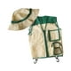 thumbnail image 5 of Chaleco y sombrero de explorador para niños Kit de aventura al aire libre Juego de simulación Chaleco de safari y sombrero Verde, 5 of 9