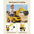 thumbnail image 3 of Coche de empuje VEVOR Ride On de 25 kg con excavadora y casco para niños pequeños, 3 of 9