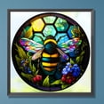 thumbnail image 1 of Cuadros Decorativos 5D bricolaje taladro redondo completo diamante pintura vidrieras abeja Kit decoración (NH3471) Wdftyju  embutido en tela, 1 of 1