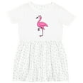 thumbnail image 3 of Inktastic Ladylike Flamingo Girls Toddler Dress, 3 of 5