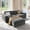 Gray, variant on CHITOOMA Modular Sectional Couch L Shape with Ottoman, 111" Corduroy Cloud Couches with Deep Seats and High-Back Design, 3-Seater Sleep Sofa for Living Room, No Assembly Required, Green