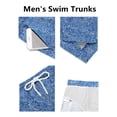 thumbnail image 4 of COOFANDY Men Bathing Suit Swimwear Square Leg Chubbies Sexy Elastic Board Short, 4 of 5
