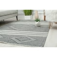 thumbnail image 4 of Rugs America Andres SN20A Sunray Geometric Vintage Black Area Rug, 5'3" x 7'0", 4 of 7
