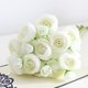 thumbnail image 4 of Flores de camelia artificiales - Ramos de plástico blanco en pack de 6 para decoración del hogar, centros de mesa de bodas y fiestas, 4 of 6