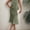 Green, variant on ZOELNIC Women's Ruched Bodycon Dress Summer Casual Sleeveless Elegant Club Evening Party Cocktail Midi Dresses, S