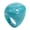 Blue, variant on Marbled Effect Resin Art Rings Curved Wide Designs Safe Construction Stackable Fashion Accessory Resin Texture