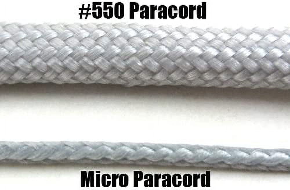 Micro Cord Paracord 1.18mm x 125' Black by Jig Pro Shop - Made in the USA 