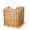 5.8 " Square, variant on XIMEI Water Hyacinth Square Tissue Box Cover, Handwoven Natural Fiber Decorative Tissue Holder, Fits Standard Square Boxes, for Living Room/Bedroom/Bathroom, Farmhouse Home Organizer