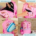 thumbnail image 5 of Wildkin Horses Child, Teen Pack-It-All 15 Inch School & Travel Backpack in Pink for Girls, Front strap for attaching Wildkin's Clip-in Lunchbox or other gear, Generously sized exterior front pocket, 5 of 9