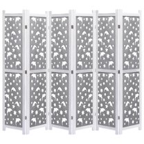 vidaXL Room Divider Folding Privacy Screen for Room Separation Solid Wood