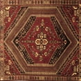 thumbnail image 1 of Ahgly Company Indoor Square Persian Brown Traditional Area Rugs, 7' Square, 1 of 4
