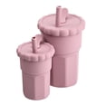 thumbnail image 1 of botella de paja,Taza de silicona para sorber,tazas de alimentación,taza de entrenamiento,Vaso de entrenamiento de silicona Vasos para aprender a beber,Vaso de Silicona con Recién Rosa, 1 of 8