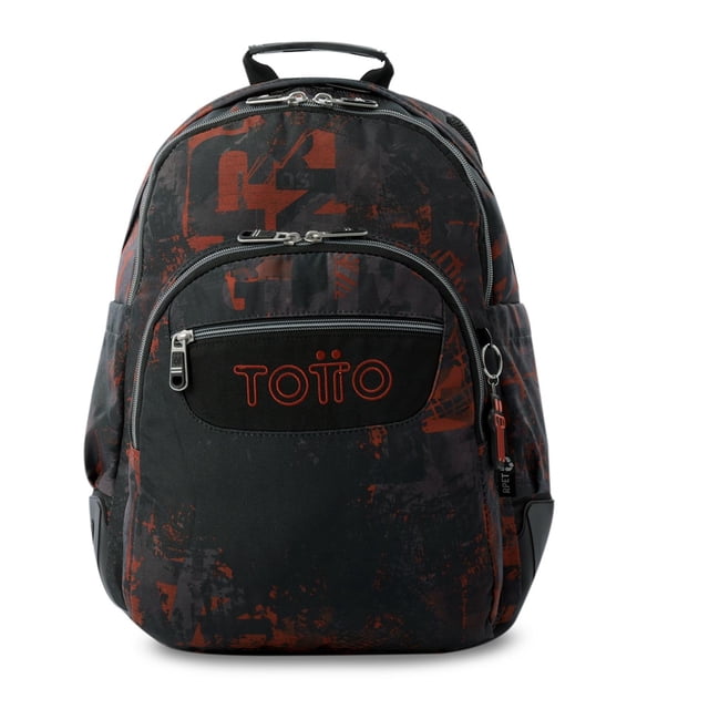 TOTTO Mochila Escolar Grande para Niño - Reforzada Porta Laptop 14 Repelente a Líquidos | 19 L RAYOL multicolor G