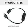 thumbnail image 5 of 32cm USB Power Extension Cord With Indication Light And Power Switching Button for USB Devices 5V2A Charging, 5 of 7