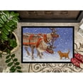 thumbnail image 3 of Carolines Treasures ASA2174JMAT Reindeer and Cat Door Mat Indoor Rug or Outdoor Welcome Mat 24x36 Doormat  36"L x 24"W, 3 of 4