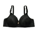 thumbnail image 2 of Fatuov Women's Full Coverage Lace Bras Push Up Comfortable Everyday Bras for Casual Wireless Adjustable Straps Lightly Lined Bra 42B, 2 of 3