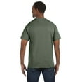 thumbnail image 2 of Hanes Men's 3 Pack Authentic 6 Oz Cotton Crewneck Fatigue Green T-Shirt, Size 2XL, 2 of 3