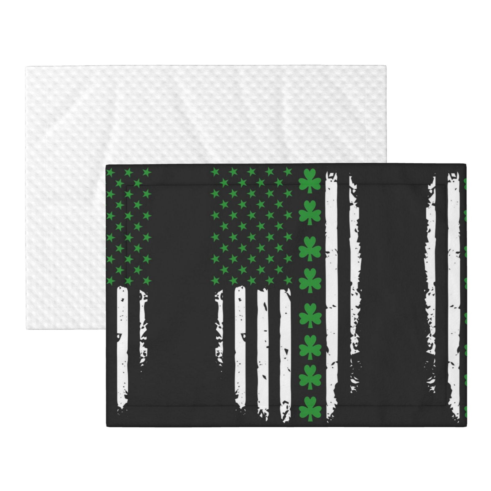 St. Patrick'S Day Irish America Flag Dog Blanket Soft Warm Flannel Cat Blanket Great Pet Throw for Cats Puppy Small Medium Large Dog