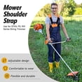 thumbnail image 5 of Orange， Brush Cutter Harness - Double Shoulder Strap - Trimmer Harness - for Brush Cutter, Chainsaw and Lawn Mower; Compatible with Stihl FS, km Series String Trimmers, 5 of 5