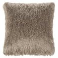 thumbnail image 3 of SAFAVIEH Indoor/Outdoor Modern Glam Shag Pillow, 20" x 20", Champagne, 3 of 5