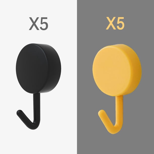 10 Uds. Gancho de pared autoadhesivo fuerte sin perforar bolsa de abrigo puerta de baño ganchos para colgar toallas de cocina accesorios de almacenamiento para el hogar Deng Xun unisex
