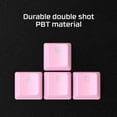 thumbnail image 2 of XINQIHANG PBT Keycaps \u2013 Full Key Set, Double Shot PBT Material, English (US) Layout, 104 Keys \u2013 White, 2 of 7