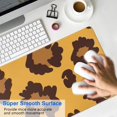 thumbnail image 4 of Long Mouse Pads for Desk,Yellow and Black Of Leopard Print Desk Mats on Top Of Desks, Desk Mouse Pad Extra Large with 3mm Non-Slip Base and Stitched Edge for Gaming,Office,Work,Home 31.5"x11.8", 4 of 6